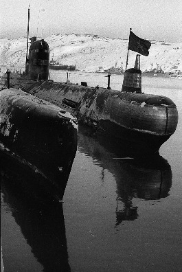 Подводные лодки Северного морского флота. Фото Е. Ткаченко. Февраль, 1970 г.